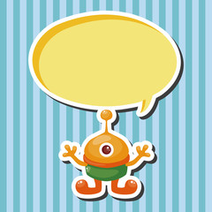 space alien theme elements vector,eps