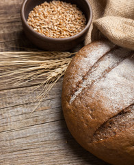 assortment of baked bread on wood table