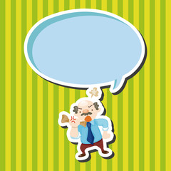 Office workers angry theme elements