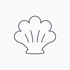 Sea shell icon. Seashell sign.