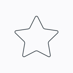 Star icon. Web favorite sign.