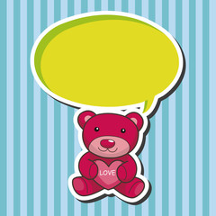 present bear theme elements