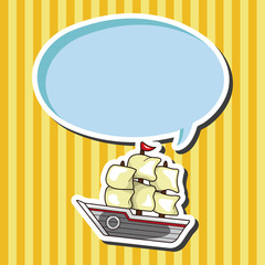 Transportation boat theme elements