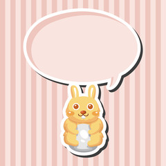 easter rabbit theme element vector,eps