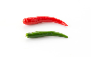 Red and Green chili pepper