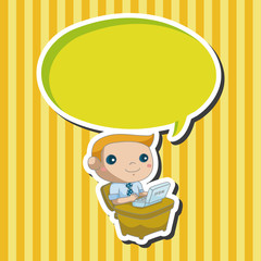 Office workers theme elements