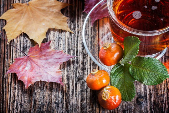 Tea with rosehip