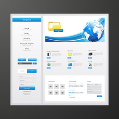 Business Website design template. Vector Design.