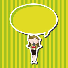Reporter and photographer theme elements vector,eps