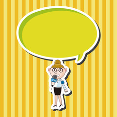 Reporter and photographer theme elements vector,eps