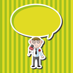 Reporter and photographer theme elements vector,eps