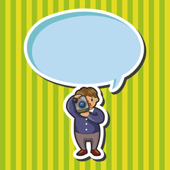 Reporter and photographer theme elements vector,eps