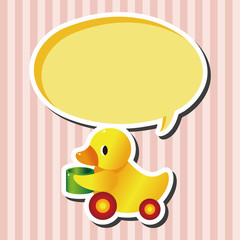 baby toy duck theme elements