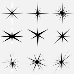 Sparkle lights Stars - vector