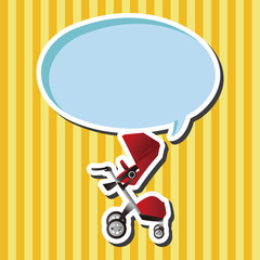 Baby carriages theme elements