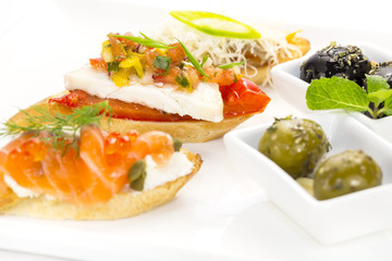 Spanish sandwiches seafood to wine and cheese vegetables
