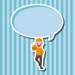 deliveryman theme elements vector,eps