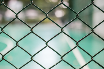 Fototapeta premium Court Cage with Blurred background