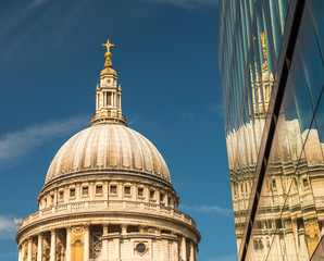 St Paul Cathedral reflections, London