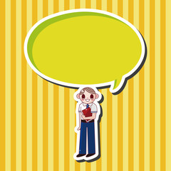 student cartoon theme elements