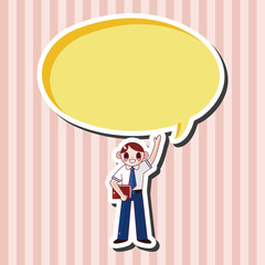 student cartoon theme elements