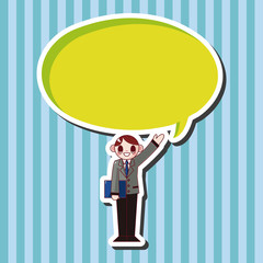 Office workers theme elements