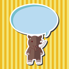 animal cartoon theme elements