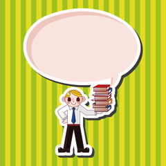 Office worker theme elements