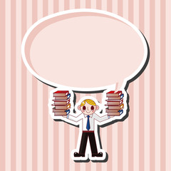 Office worker theme elements