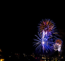 Feuerwerk Basel Nationalfeiertag 2015 Wettsteinbrücke