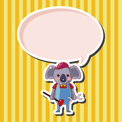 animal worker cartoon theme elements