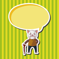 cat cartoon theme elements