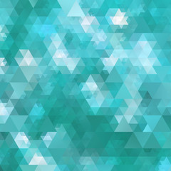 Fototapeta na wymiar Abstract cyan polygon pattern