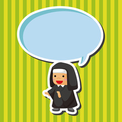 pastor and nun theme elements