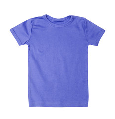 Children's wear - lilac shirt isolated on the white background