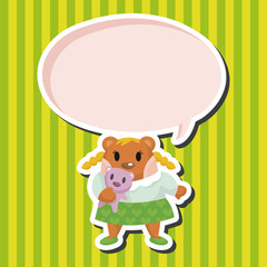 bear cartoon theme elements