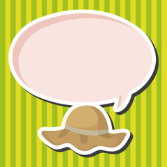 Fishing hat theme elements