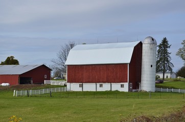 Strong Iconic Barn in Rural Mid-West America