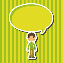 boy man cartoon theme elements