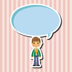 boy man cartoon theme elements