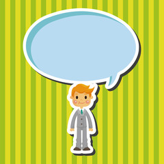 boy man cartoon theme elements