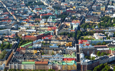 Naklejka premium Airview of Helsinki Finland