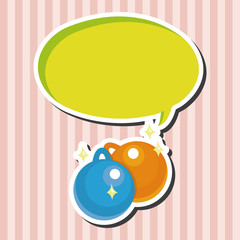 Christmas hanging theme elements