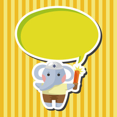 animal elephant worker cartoon theme elements