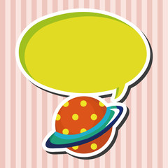 Space planet theme elements