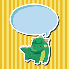 dinosaur cartoon theme elements