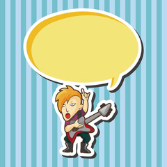 band member guitar player theme elements