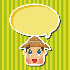 people theme farmer elements