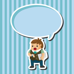 Office workers theme elements