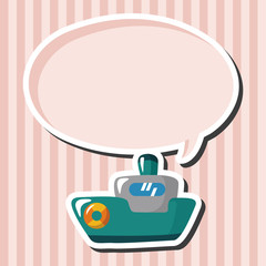 Transportation boat theme elements